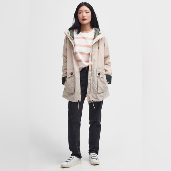 NWT Barbour Keldy Water Resistant Jacket in Oatmeal - Picture 1 of 7